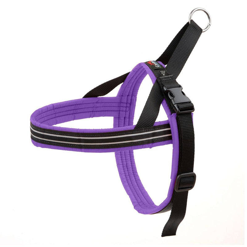 ComfortFlex Sport Harness - American Made No Pull Dog Harness for Large Dogs - Lightweight, Padded, Reflective No Rub Harness for Walking, Running and Control - Large, Purple - BeesActive Australia