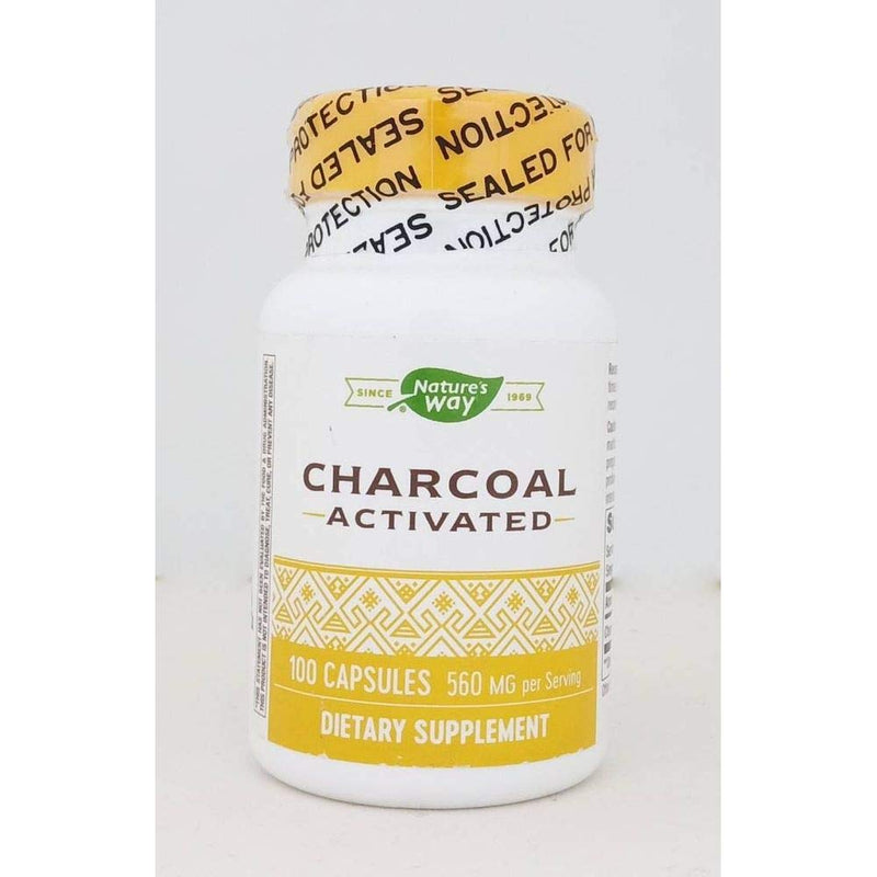 Nature's Way Activated Charcoal Hi Po ( 1x100 Cap) - BeesActive Australia