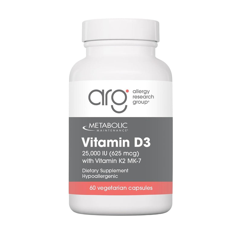 Metabolic Maintenance Vitamin D3 25000 IU with K2, 90 Capsules | Delivers 625 mcg Vitamin D3 with Vitamin K2 MK-7 for Bone Strength, Immune Balance and Healthy Mindset