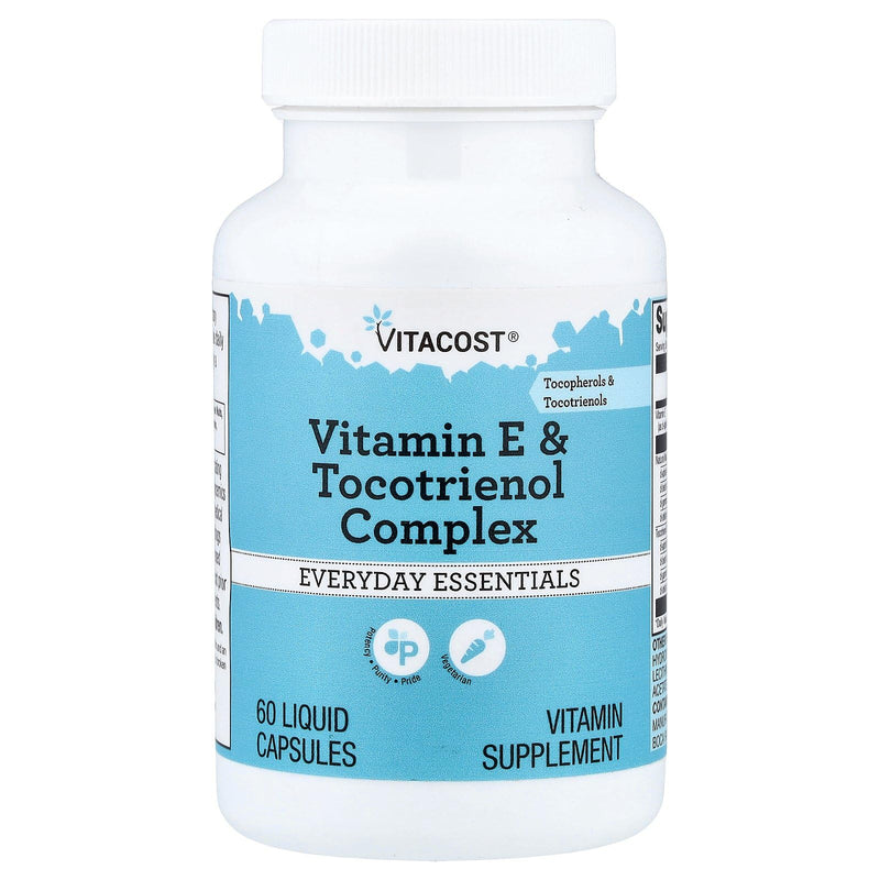 Vitacost Vitamin E & Tocotrienol Complex, 60 Liquid Capsules