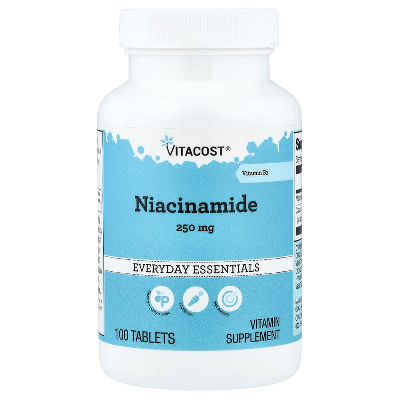 Vitacost Niacinamide, 100 Tablets