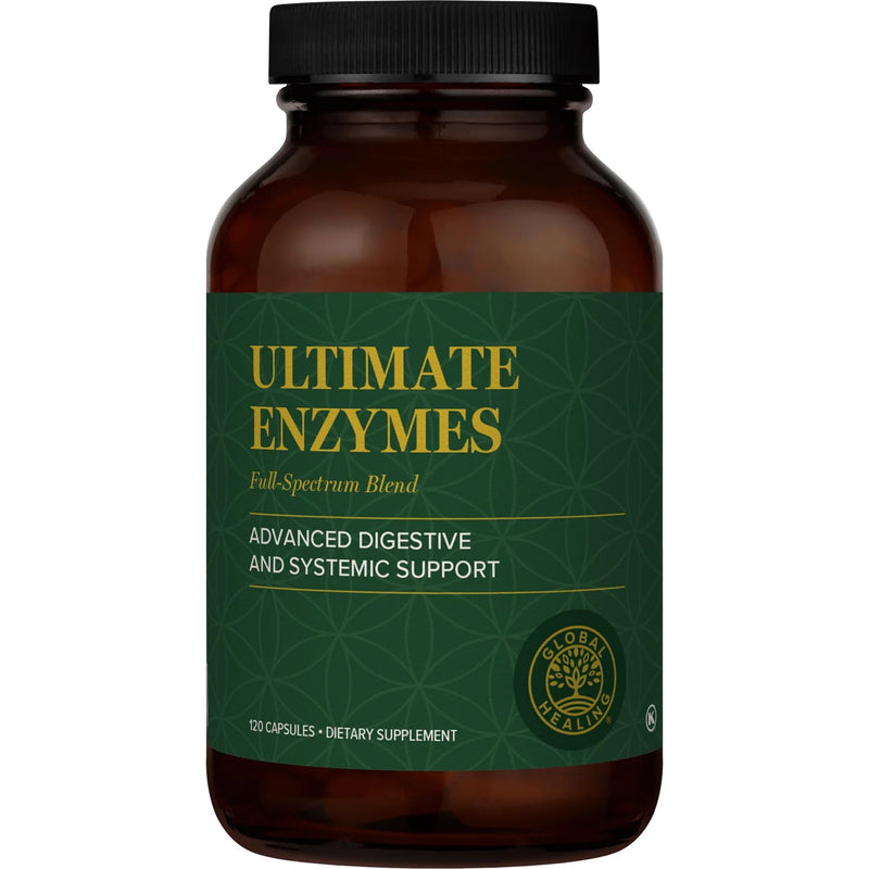Global Healing - Ultimate Enzymes - Systemic & Digestive Enzymes Supplement for Healthy Digestion, Immune System Boost & Natural Gut Health, Digestive Enzyme for Women & Men, Lipase