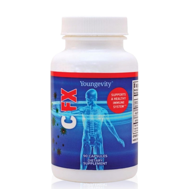 Youngevity C-FX Vitamin C 500mg with Echinacea Immune Support, 90 Capsules | Vitamin C 500mg, echinacea extract, immune support, pH-balanced formula, antioxidant protection, daily wellness, 90 capsules