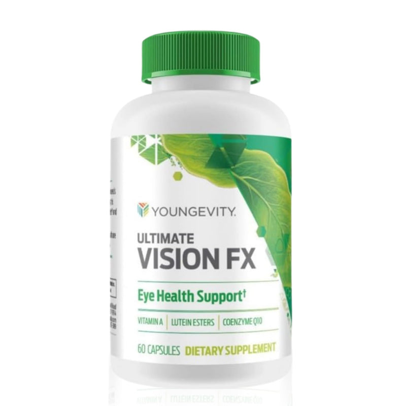 Youngevity Ultimate Vision FX Eye Health Supplement with Lutein, 60 Caps | Lutein, CoQ10, vitamins A, C and E, zinc, selenium, chromium, ocular and retinal support, eye health formula, 60 capsules 60 Count (Pack of 1)
