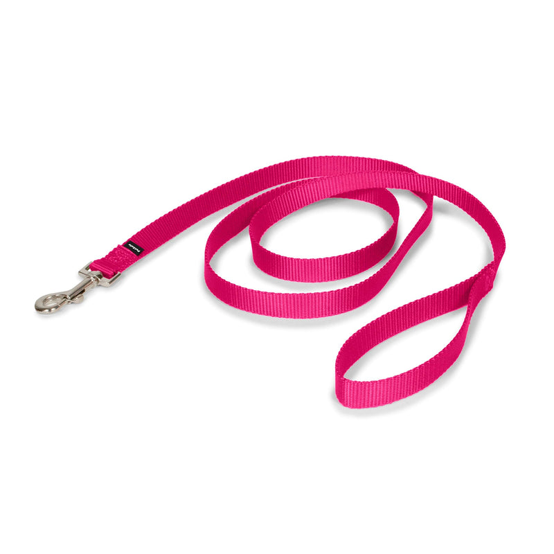 PetSafe Nylon Dog Leash – Strong, Durable, Traditional Style Leash with Easy to Use Bolt Snap for Small, Medium and Large Dogs - 3/4 in. x 6 ft., Raspberry 1 Count (Pack of 1) Raspberry Pink - BeesActive Australia