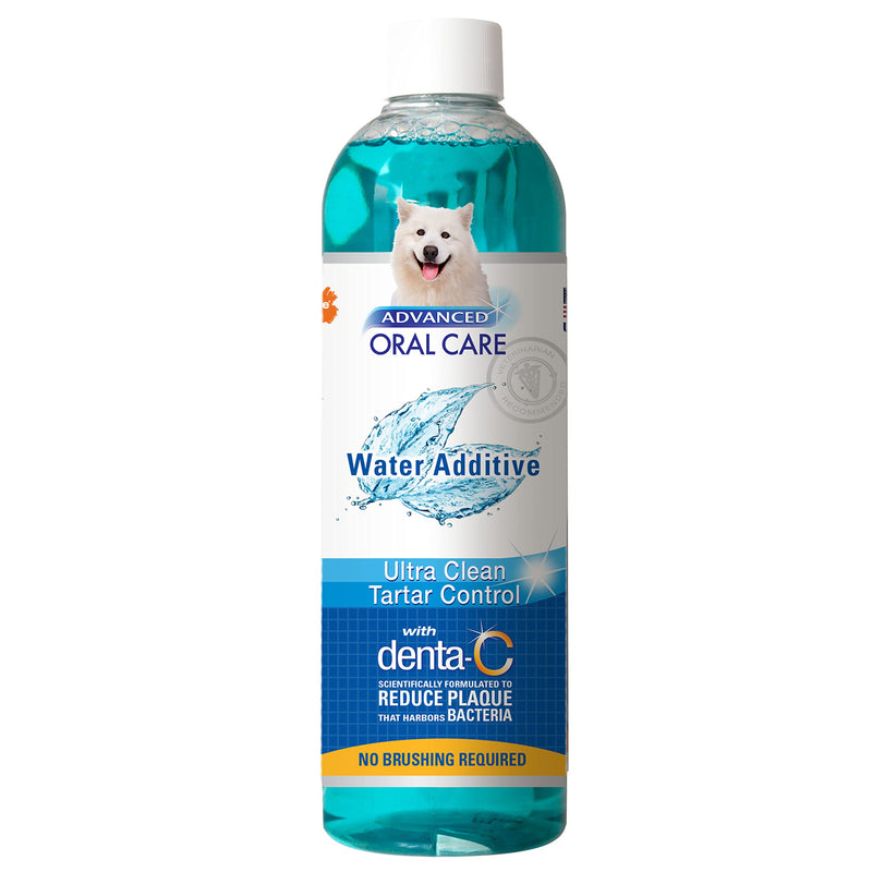 Nylabone Advanced Oral Care Dog Water Additive for Dental Care - Liquid Tartar Remover - Dog Breath Freshener & Teeth-Cleaning Liquid (16 oz.) 16 oz. (Pack of 1) - BeesActive Australia