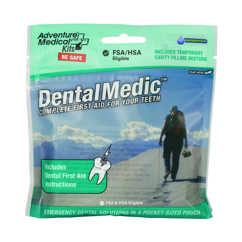 Adventure Medical Kits Dental Medic Kit - Travel Dental Kit for Emergency Tooth Care - Includes Orasol Gel, Tural Tea, Temporary Cavity Filling & More - BeesActive Australia