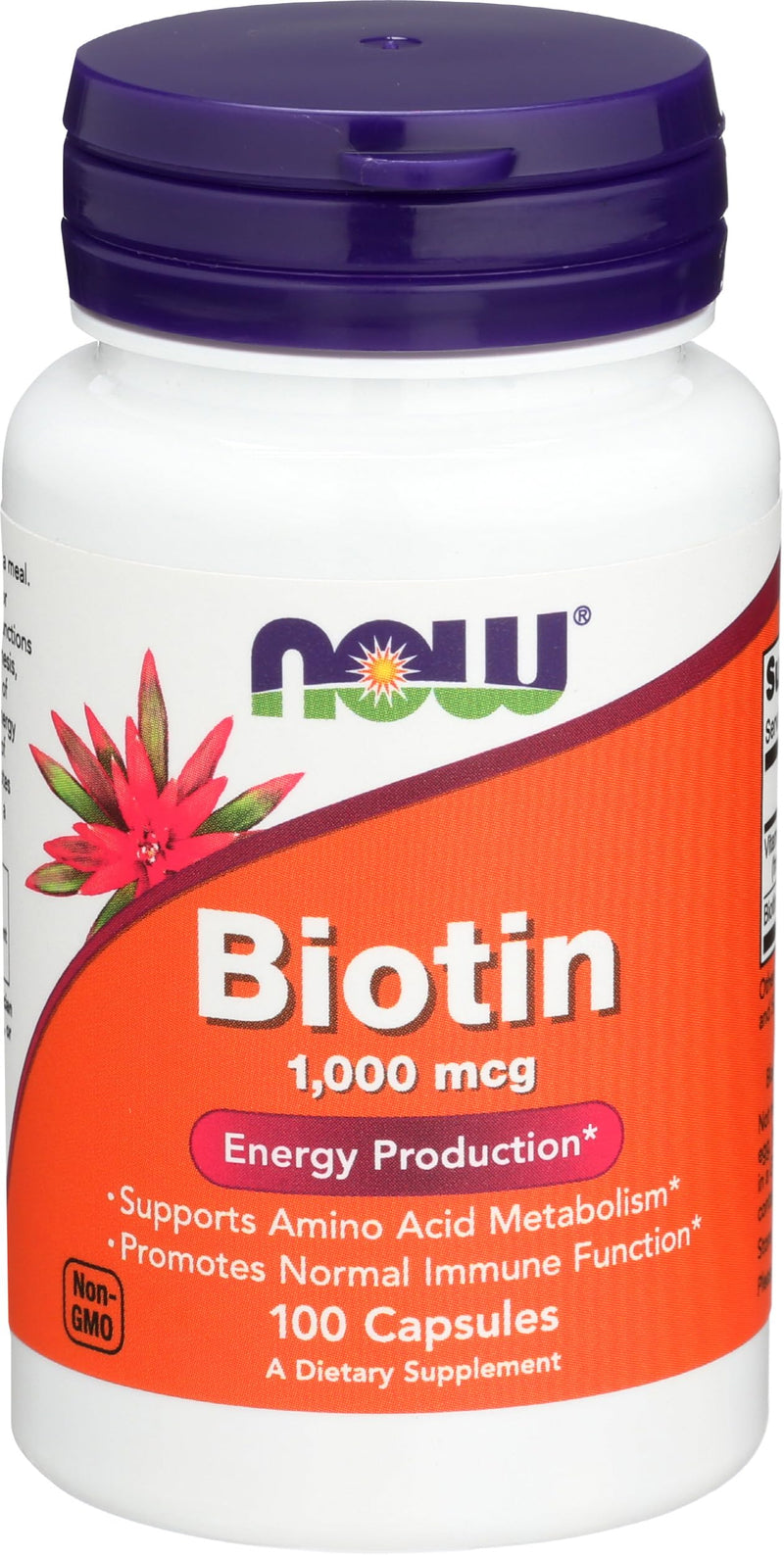 Now Foods Biotin 1000 MCG - 100 Capsules