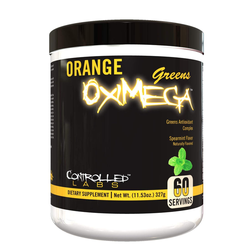 Controlled Labs Orange OxiMega Greens Spearmint -- 0.72 lb | Super Greens Powder, Immune Function, Enzyme, Probiotic, Antioxidant Blend, Total Body Health, Improved Endurance