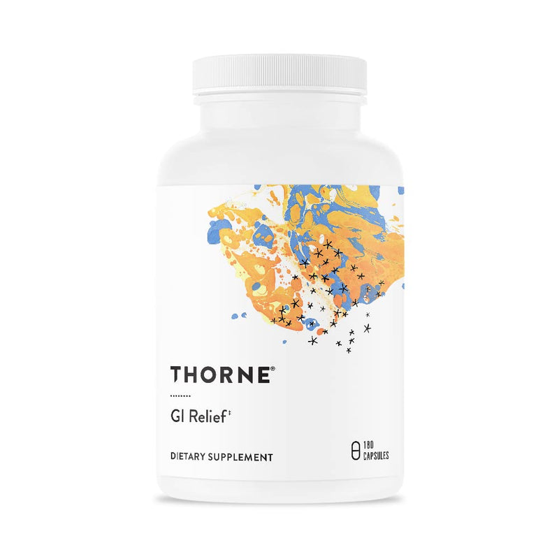 Thorne GI Relief - Digestion Supplement Supports Gut Health & Bloating Relief - Made with Marshmallow Root Extract & Digestive Enzymes - 180 Capsules - 90 Servings - BeesActive Australia
