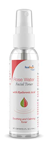 Hyalogic Rose Toner - Alcohol-Free Facial Toner with Hyaluronic Acid & Aloe Vera - Amazing Face Astringent for All Skin Types - Facial Toner to Boost Brightness & Softness (4 fl oz)