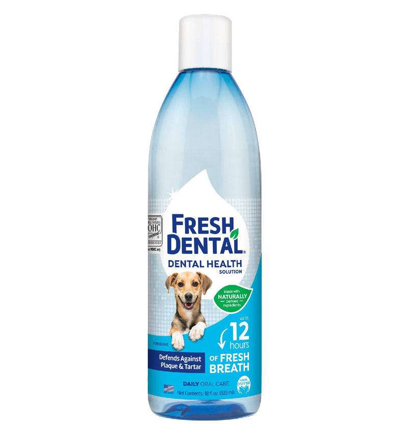 Fresh Dental Dental Health Solution for Dogs, 18oz Dental Formula 18 Fl Oz (Pack of 1) - PawsPlanet Australia