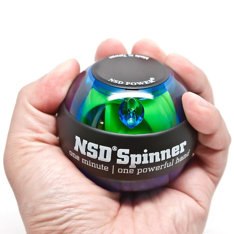 NSD Power Essential Spinner Gyro Hand Grip Strengthener Wrist Forearm Exerciser Blue