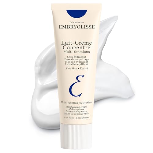 Embryolisse Lait-Crème Concentré Face Moisturizer and Makeup Primer, French Face Cream With Shea Butter & Aloe Vera 2.54 Fl Oz (Pack of 1)