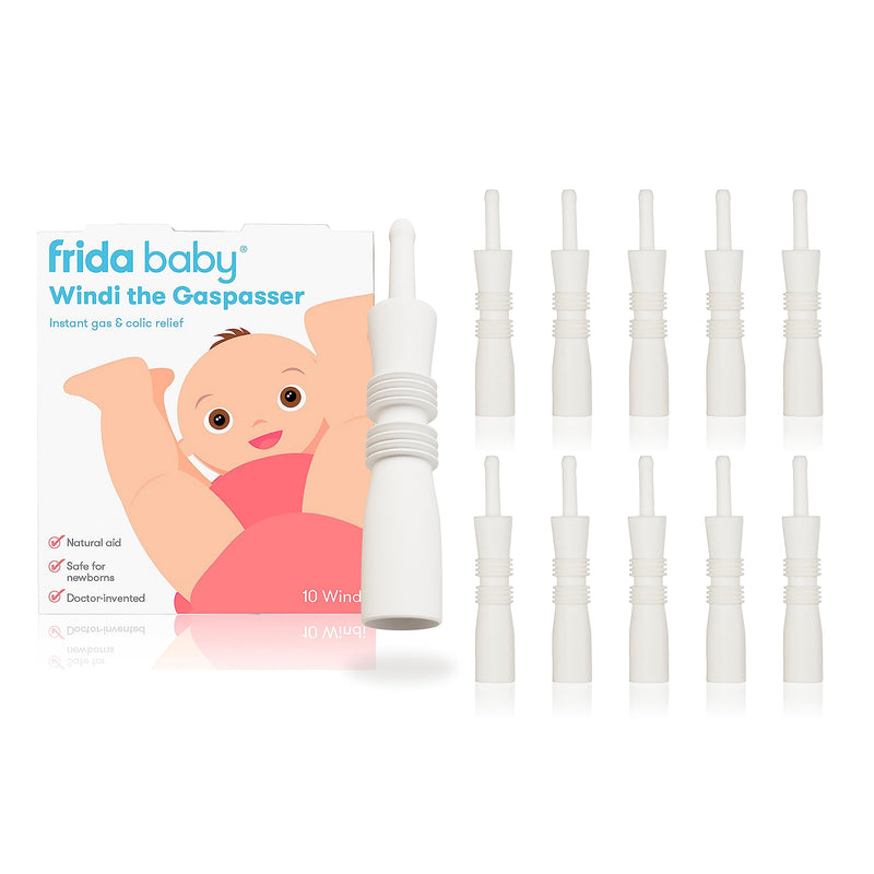 Frida Baby Windi Gas Passer, Baby Gas Relief, Colic Baby Relief, Made in USA, 100% Natural, Safe & Effective Instant Constipation Relief for Babies & Infants, 10ct Windi 10ct - BeesActive Australia