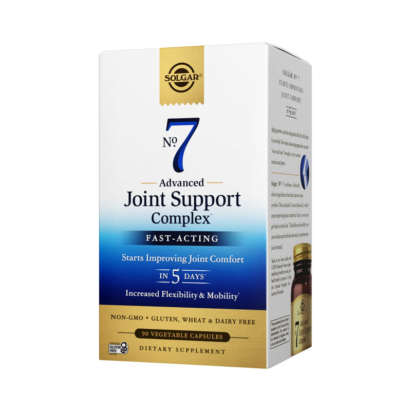 Solgar No. 7, Joint Support & Comfort, 90 Vegetable Capsules | Increased Mobility & Flexibility, Gluten-Free, Dairy-Free, Non-GMO - 90 Servings 90 Count (Pack of 1)