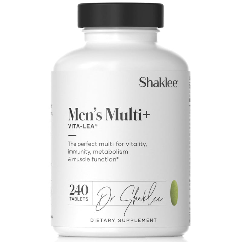 Shaklee - Vita-Lea® Men High Potency Multivitamin - 240 Tablets | High-potency multivitamin and multimineral formulated for men, Includes vitamins C, D, and E plus key B vitamins Vita-Lea Men