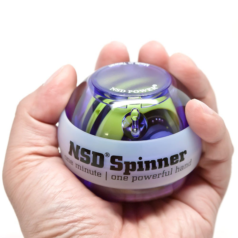 Auto-Start NSD Rainbow Lit Spinner Gyro Ball – Up to 15,000 RPM Premium hand strengthener and wrist exerciser for grip strength training, forearm workout, and pain relief; durable and portable - BeesActive Australia