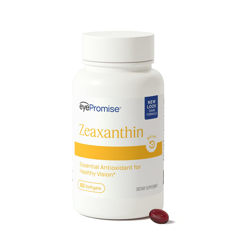 EyePromise Zeaxanthin Eye Health Supplements - 60 Softgels, 60-Day Supply | Eye Vitamins with 10 mg Zeaxanthin to Support Long-Term Vision Health (Packaging May Vary)