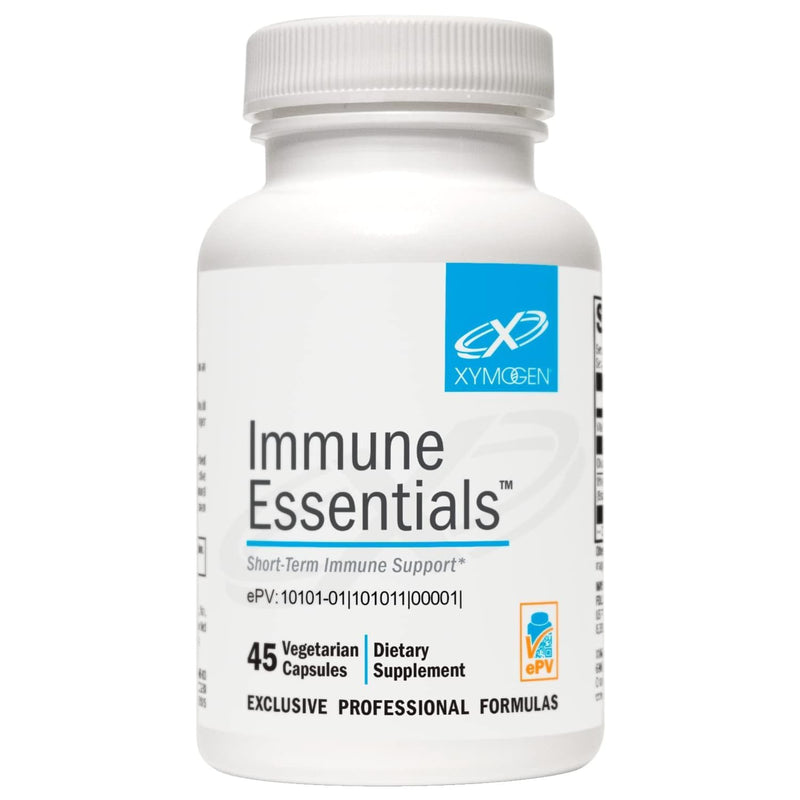 XYMOGEN Immune Essentials - 1,000 mg Vitamin C & Olive Leaf Extract - Immune System & Antioxidant Support - Vegetarian, Dairy-Free & Gluten-Free - 45 Capsules