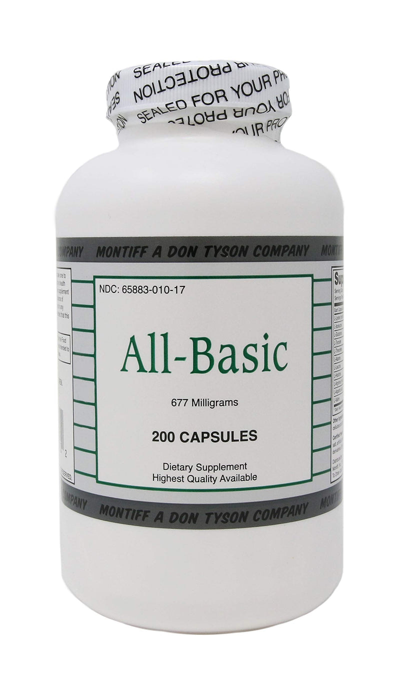 All Basic 677 mg 200 Capsules