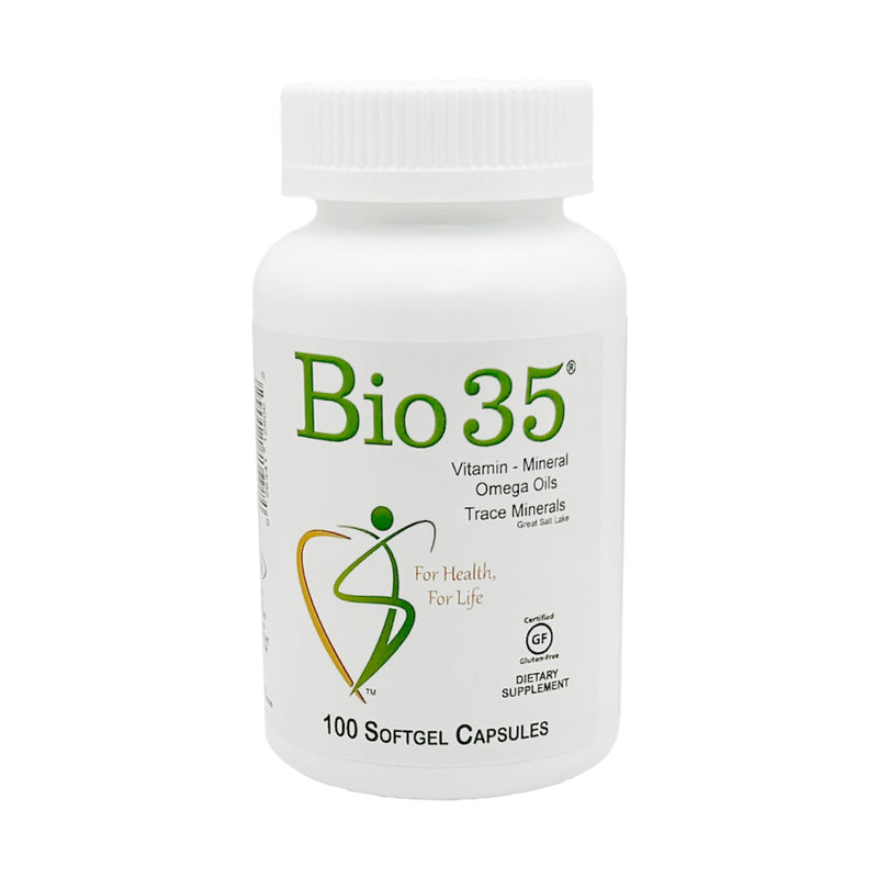 Bio-35 100ct, Daily Multivitamin for Men & Women Wellness – Bio35 High Potency Softgel with Trace Minerals, Multi Vitamins for Immune Support, Digestion, & Energy With Iron 100 Count (Pack of 1)