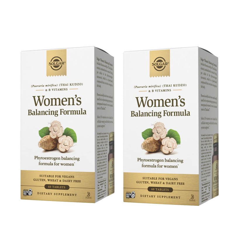 Solgar Women’s Balancing Formula - 60 Tablets, Pack of 2 - Vegan, Kosher Gluten & Dairy Free - 120 Total Servings