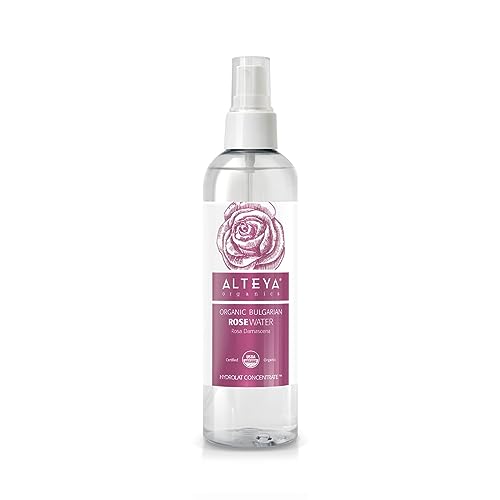 Alteya Organics Rose Water USDA Certified Organic Facial Toner, 8.5 Fl Oz Sprayer 8.5 Fl Oz (Pack of 1)