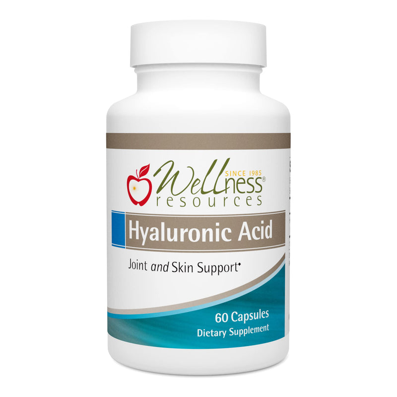 Wellness Resources Hyaluronic Acid from Rooster Comb, 100% Natural Source Low Molecular Weight (60 Capsules) - BeesActive Australia