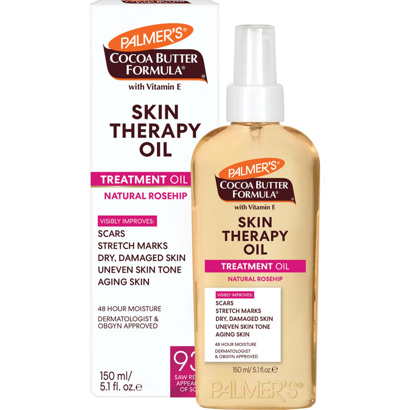 Palmer's Skin Therapy Rosehip Body Oil, Cocoa Butter Formula (5.1 Oz) | Deep Moisturizer for Dry Damaged Skin, Helps Improve appearance of Scars & Stretch Marks with Vitamin E & Rosehip Fragrance 5.1 Fl Oz (Pack of 1)