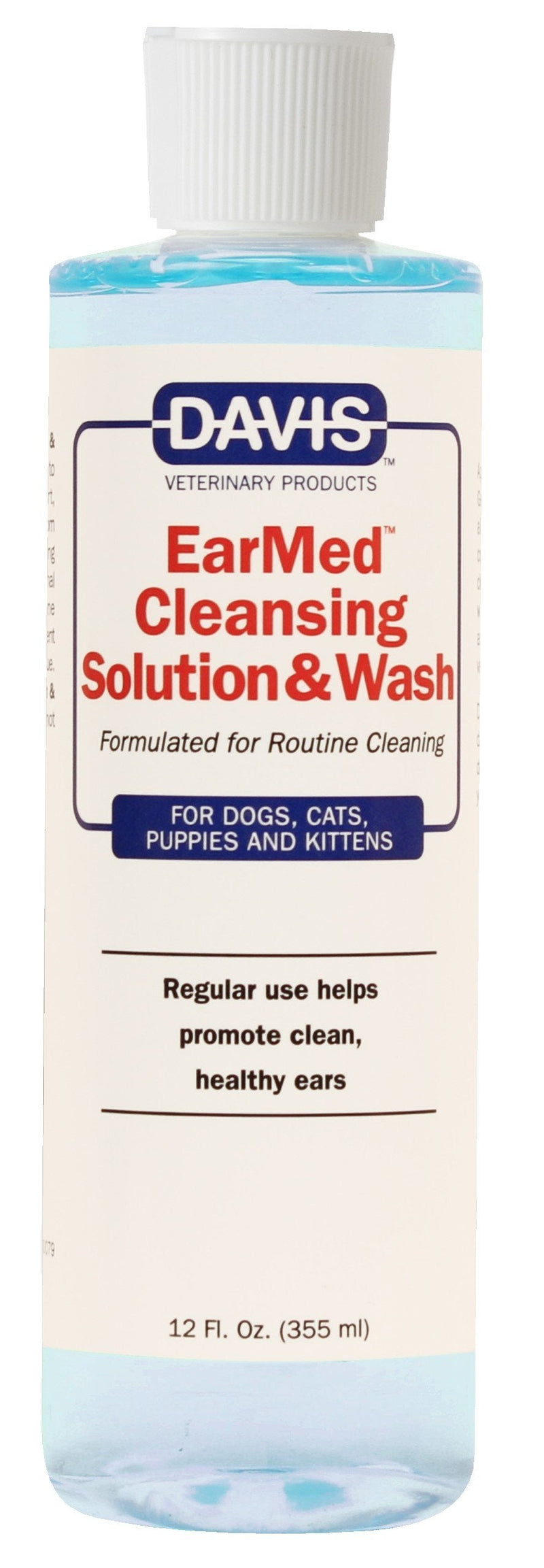 Davis EW12 EarMed Pet Cleansing Solution & Wash, 12 oz - PawsPlanet Australia