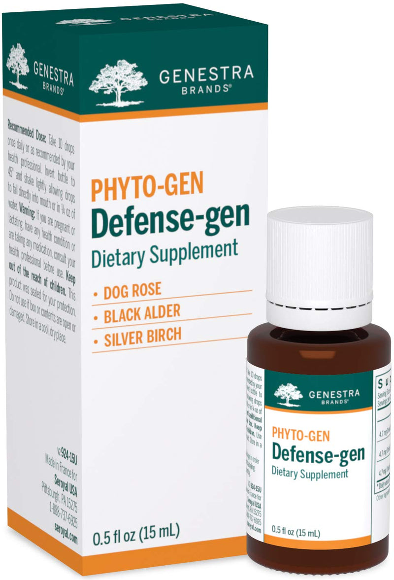 Genestra Brands Defense-gen | Dog Rose, Black Alder, and Silver Birch Herbal Supplement | 0.5 fl. oz. - PawsPlanet Australia
