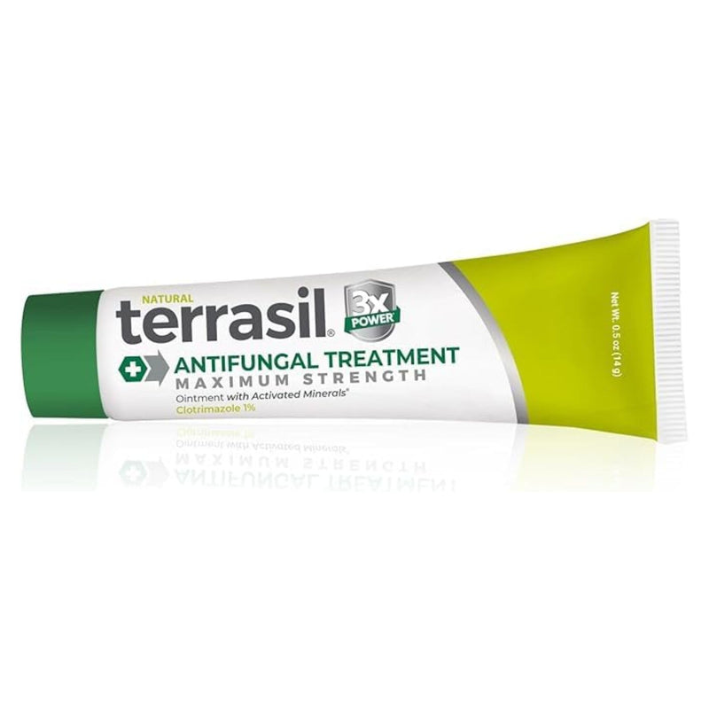 terrasil Clotrimazole Antifungal Cream, Relief for Fungal Yeast Infections, Jock Itch, Athletes Foot, Ringworm for Men & Women, Clinically Proven Treatment of Skin Fungus. FSA - HSA Eligible (0.5oz) 0.5 Ounce