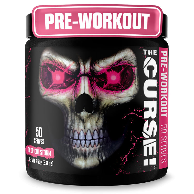 JNX The Curse! Pre Workout Powder with Creatine, Tropical Storm, 50 Srvs. | Pre workout powder for men & women with caffeine, L-Citrulline, Beta Alanine & Creatine for energy, pumps & performance. 8.8 Ounce (Pack of 1)