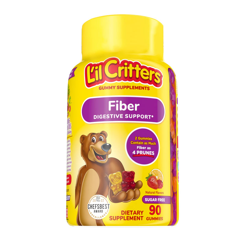 L'il Critters Kids Fiber Gummy Bears Supplement, 90 Count 90 Count (Pack of 1) - BeesActive Australia