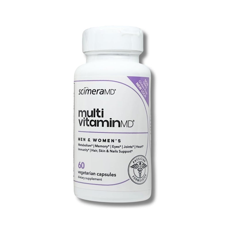 ScimeraMD® MultivitaminMD Full-Spectrum Multivitamin Supplement with Minerals, Antioxidants & Superfoods for Metabolism, Joint, Hair, Skin & Nail Support, 60 Capsules