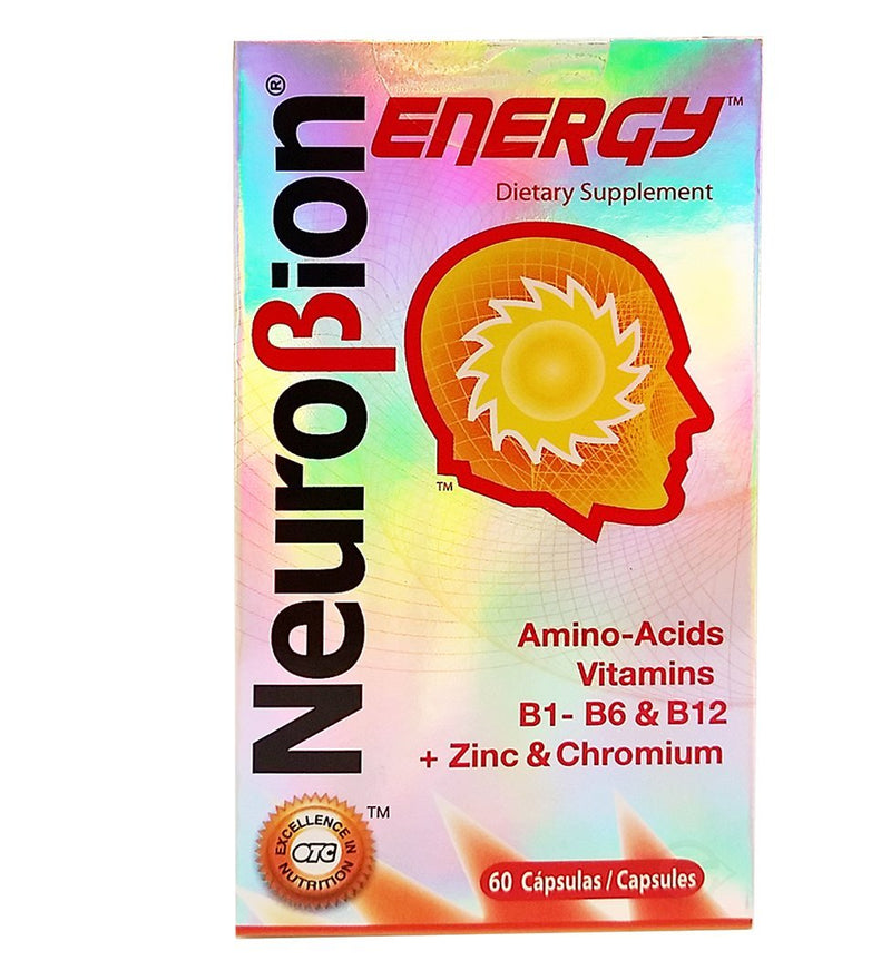 Neurobion, Energy Amino Acids, 60 Count (Pack of 3) | One a day supports normal metabolism and nervous system function; six-month supply 60 Count (Pack of 3)