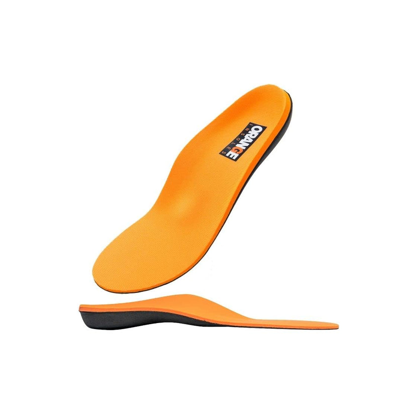 Orange Full Length E Fits Men's Shoe 8-8.5, Women's 9.5-10 Uses a Heel Cup, Contoured Medial Arch,and Metatarsal pad to Help with Better Alignment and Weight Distribution Size E - Men's 8-8.5 / Women's 9.5-10 - Unisex