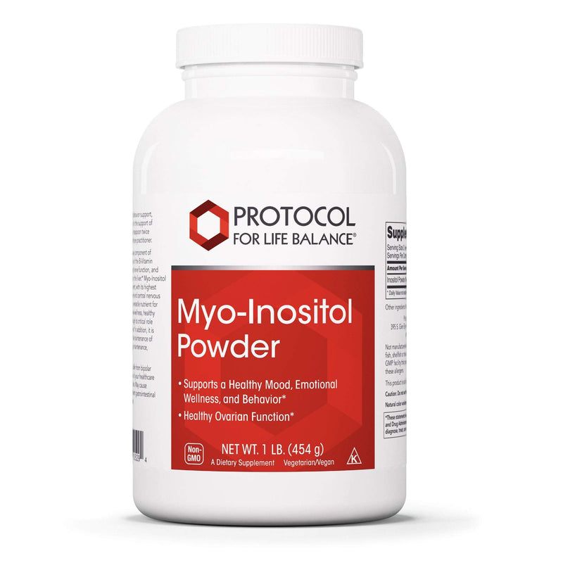 Protocol For Life Balance - Myo-Inositol Powder - Supports a Healthy Mood, Emotional Wellness, Behavior and Ovarian Function, Energy Boost, and Sleep Support - 1lb. (454 g) | Supports a Healthy Mood, Emotional Wellness, Behavior and Ovarian Function*, ...