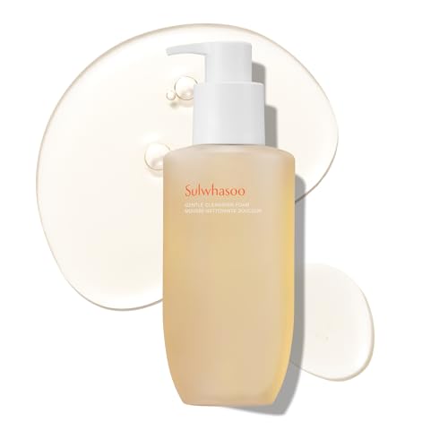Sulwhasoo Gentle Cleansing Foam | Hydrating Korean Facial Cleanser | Removes Makeup, Dirt & Oil | Softening Daily Face Wash for Dry, Normal & Sensitive Skin 6.76 oz / 200 ml: Full Size