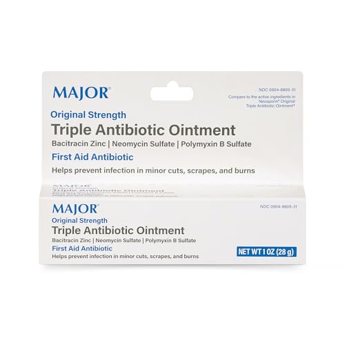 MAJOR Triple Antibiotic Ointment, Original Strength Formula, 1 Oz Tube