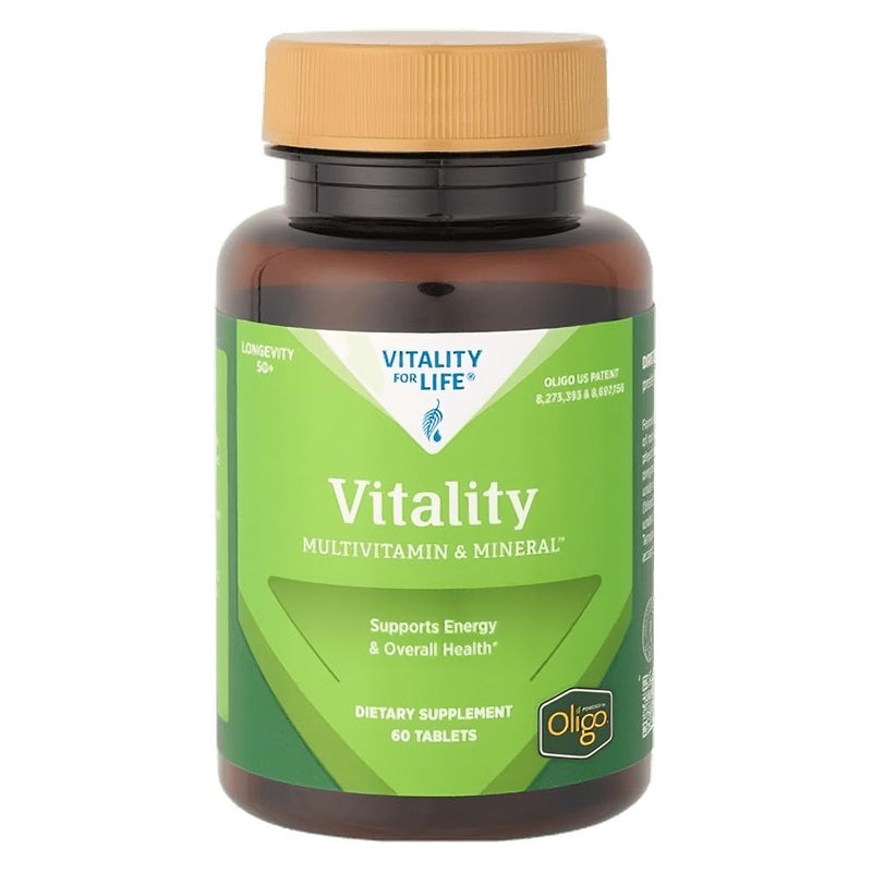 Melaleuca Multivitamin & Mineral Longevity Supplement for Men & Women 50+, Powered by Oligo (60 Tablets) — Supports Energy & Overall Health / Organically Bound for Maximum Absorption and Antioxidant Protection | For men & women 50+. Powered by Oligo fo...