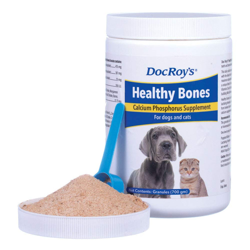 Revival Animal Health Doc Roy's Healthy Bones- Calcium Phosphorus Supplement- for Dogs & Cats- 700 gm Granules - PawsPlanet Australia