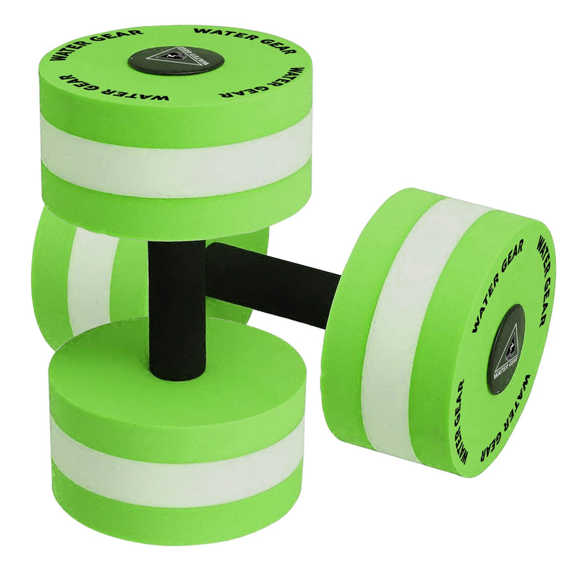 Water Gear Hydro Buoys Minimum - Water Fitness and Pool Exercise - Great for Upper Body and Minimum Stress Training - Workout Your Back Arms and Chest 2" TEAL/WHITE