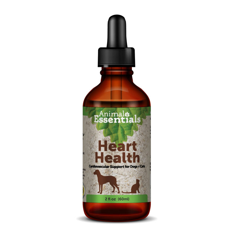 Animal Essentials Heart Health for Dogs & Cats - Cardiovascular Support Supplement, Healthy Heart, Organic Hawthorn Berry, Herbal Tincture - 2 Fl Oz 2 fl oz (60 ml) - PawsPlanet Australia