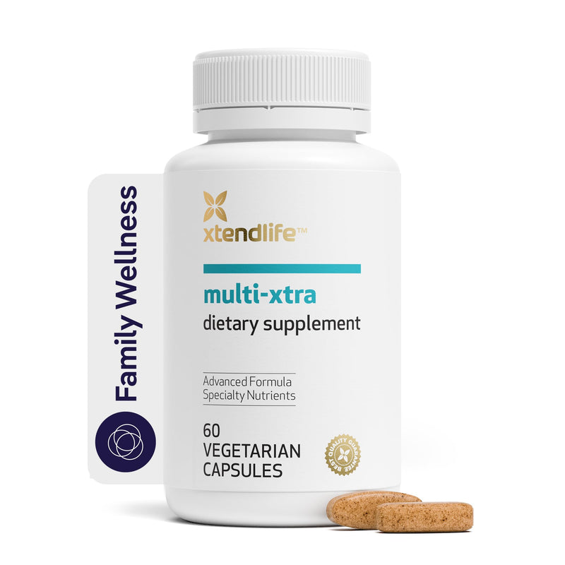 Xtendlife Multi‑Xtra Daily Multivitamin Supplement, 30 Day Supply | 40+ Vitamins, Minerals & Antioxidants for Energy, Immune & Heart Support – High Potency Bioavailable Formula Multi-Xtra Multivitamin