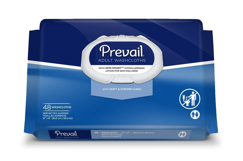 Prevail Adult Washcloths Soft Pack, 48 Count Pack 48 Count (Pack of 1)