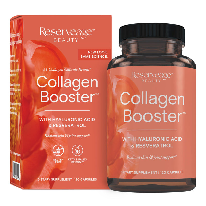 Reserveage Beauty Collagen Booster - Supplement for Skincare & Joint Health - Supports Healthy Collagen Production for Women - 120 Capsules (30 Servings) 120 Count (Pack of 1)