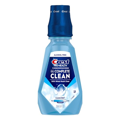 Crest Pro-Health Mouthwash Oral Rinse, Refreshing Clean Mint, 250 Milliliter (Pack of 3)