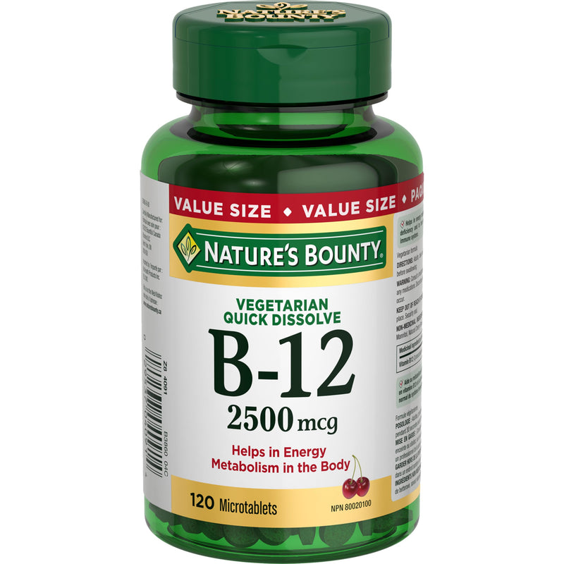 Nature's Bounty B-12 2500mcg 120 count